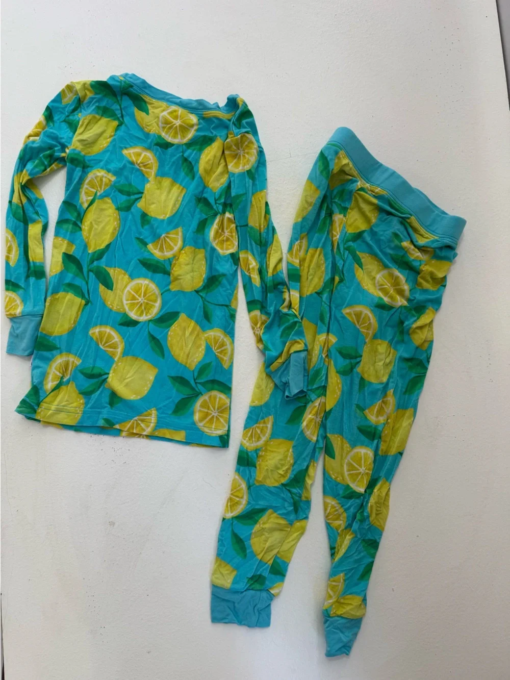 Little Sleepies Sunny Citrus two-piece long-sleeve pajama set size 3T